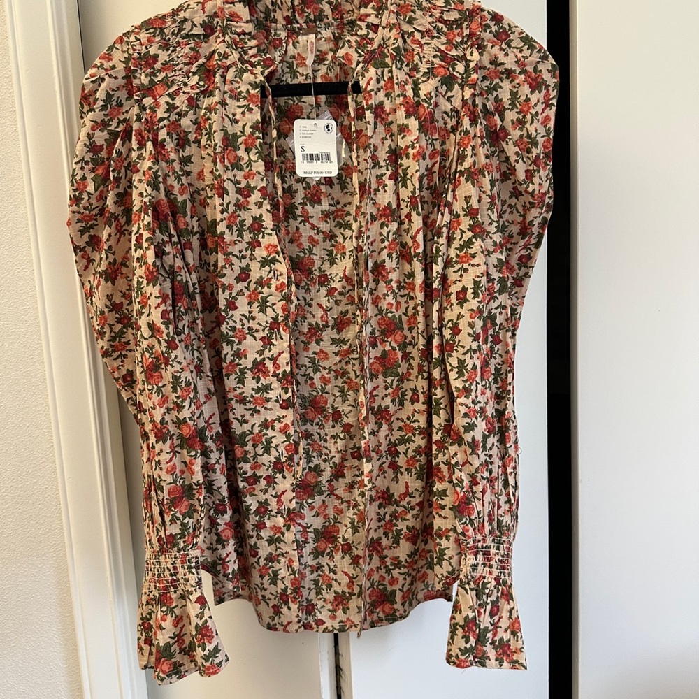Floral Print Women's Top- Free People